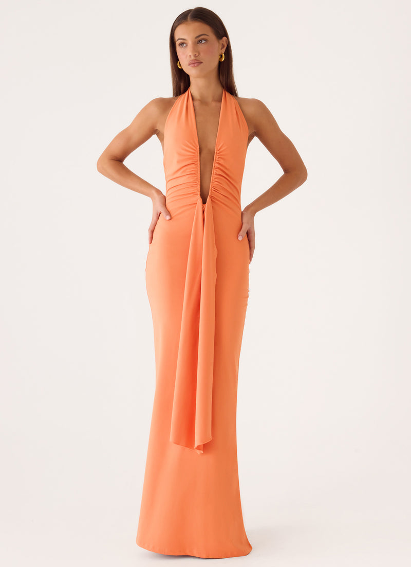 Emiliana Maxi Dress - Apricot