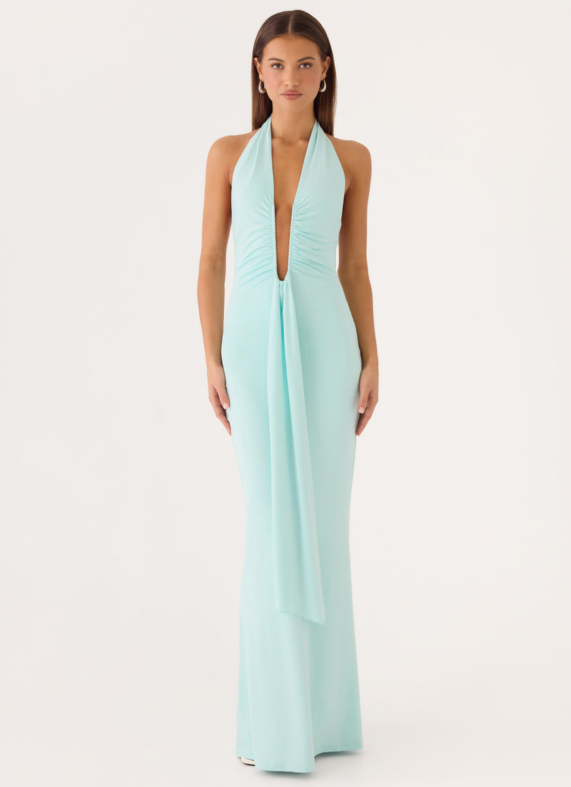 Emiliana Maxi Dress - Aqua