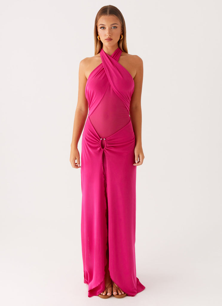Collective Swimwear - Peppermayo Exclusive Ericka Maxi Dress - Hot Pink fourth image
