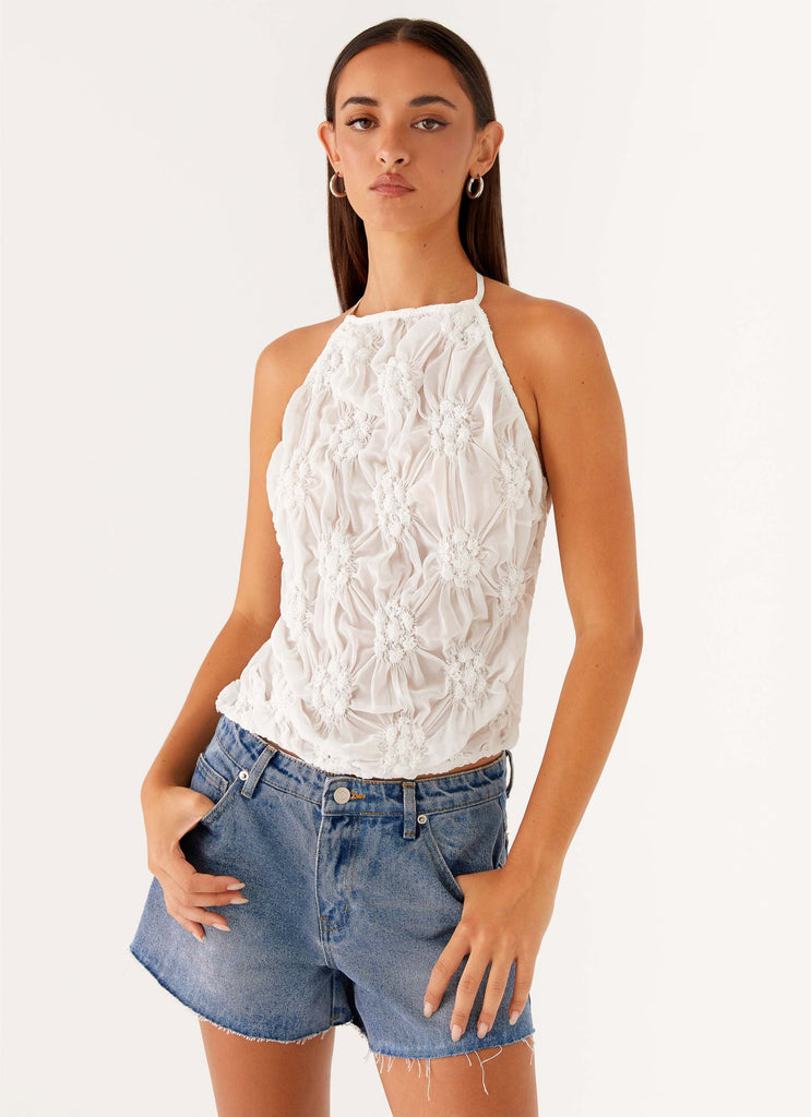 Collective Tops - Peppermayo Exclusive Evia Halter Top - Ivory featured image