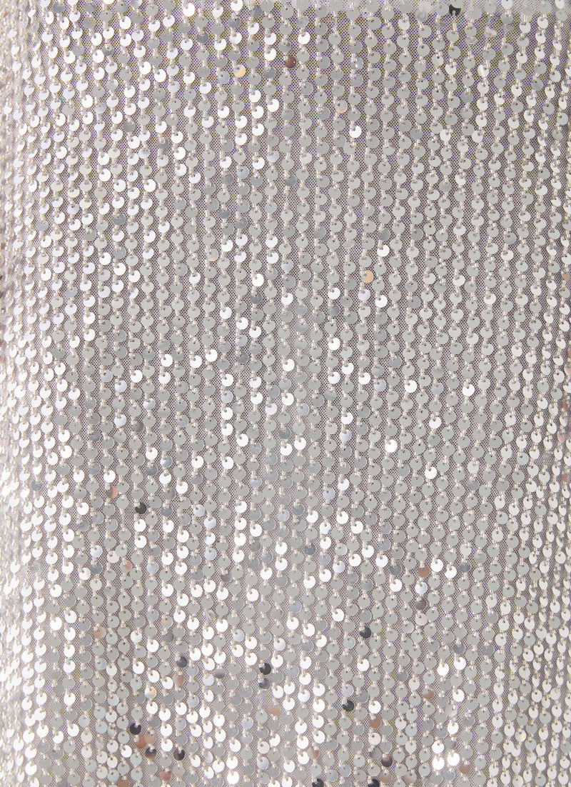 Evodia Sequin Tank Top - Silver