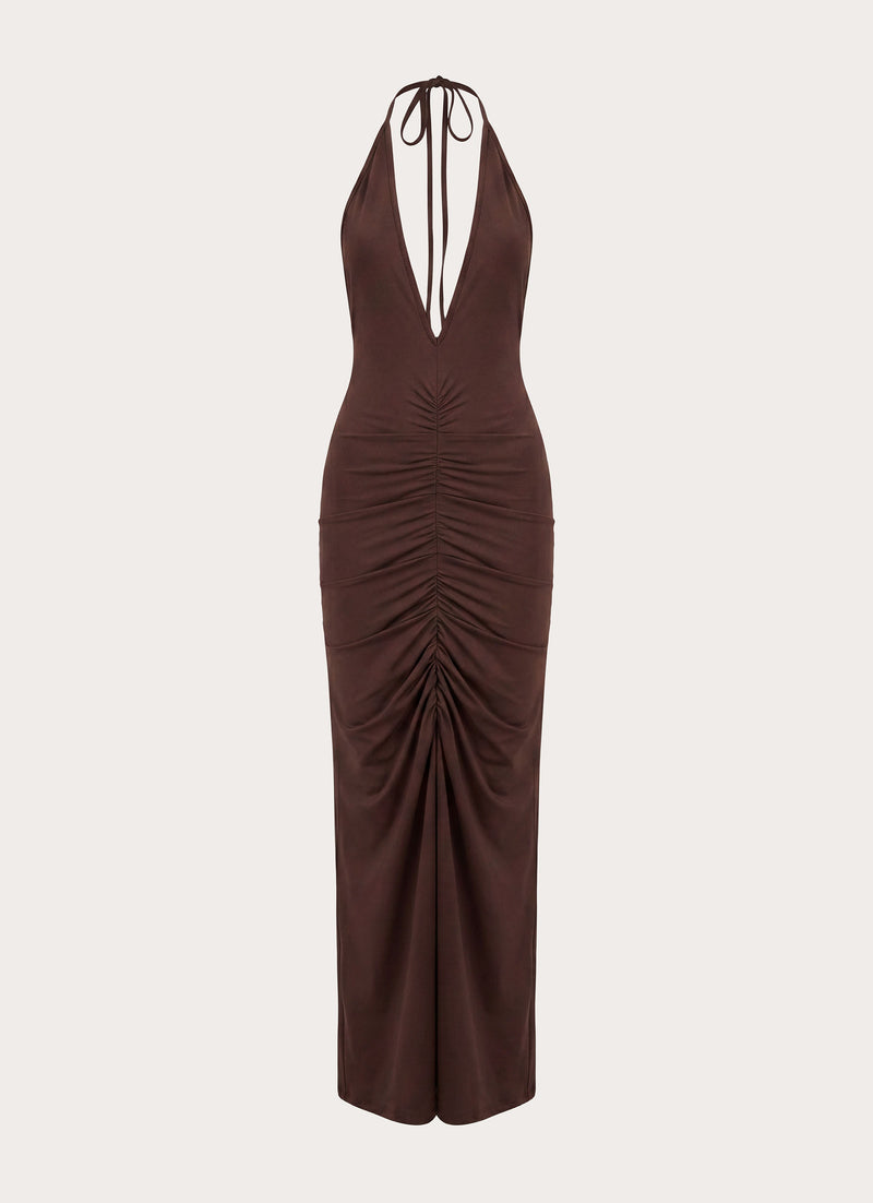 Feel My Rhythm Maxi Dress - Rose Taupe