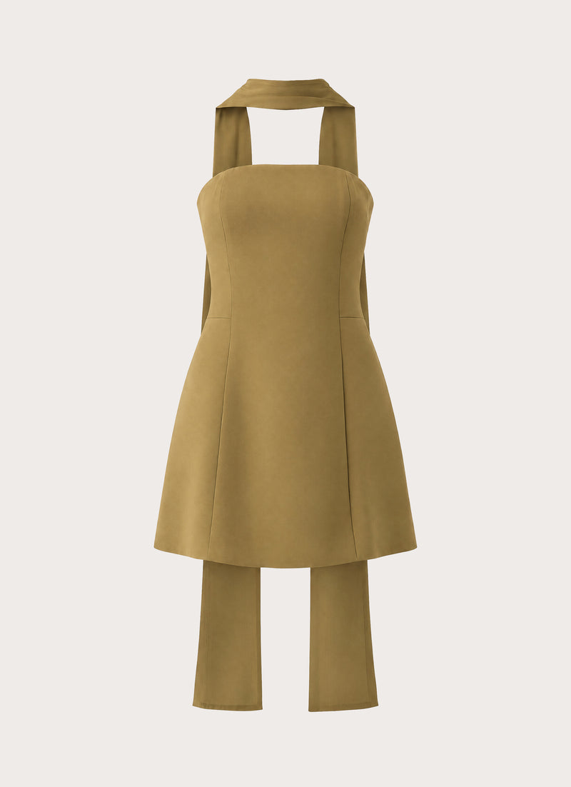 For Love Mini Dress - Olive Green