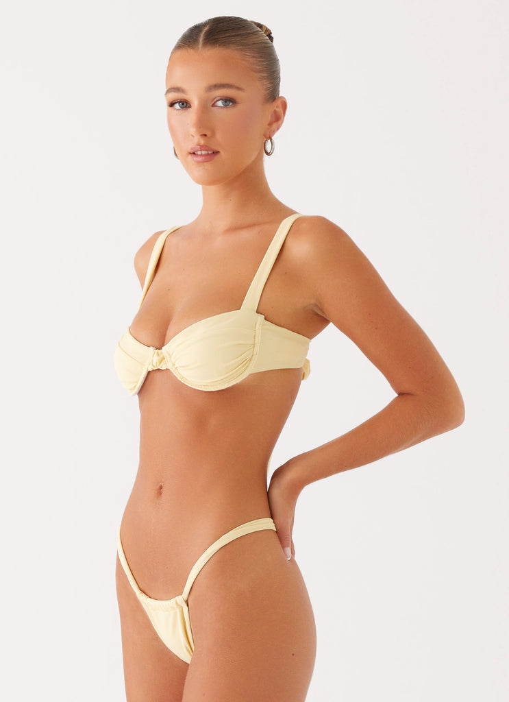 Collective Swimwear - Peppermayo Exclusive Gala Underwire Bikini Top - Yellow fourth image