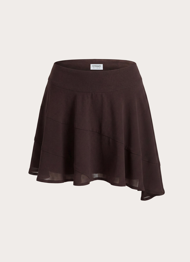 Gehrie Mini Skirt - Chocolate