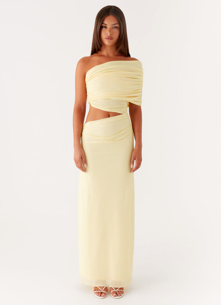 Peppermayo Exclusive Gillian Maxi Dress - Yellow - View 3 | Shop Formal Dress