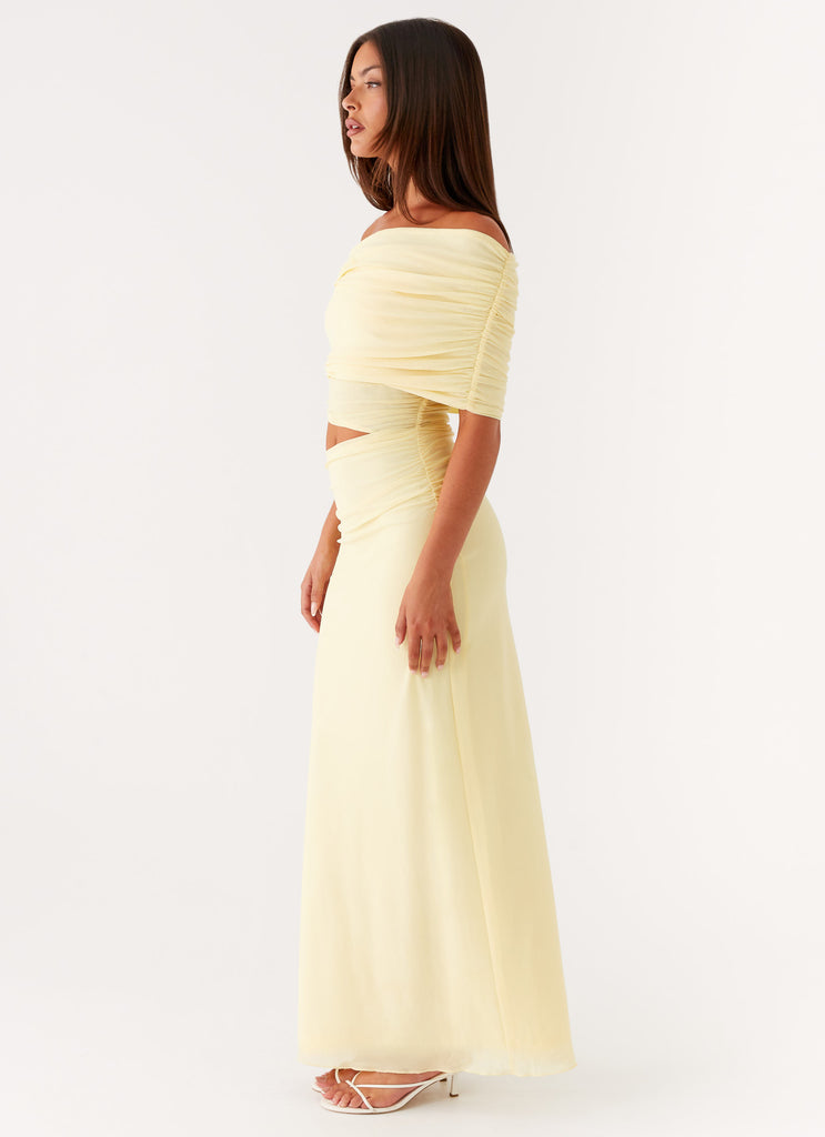 Peppermayo Exclusive Gillian Maxi Dress - Yellow - View 4 | Shop Formal Dress