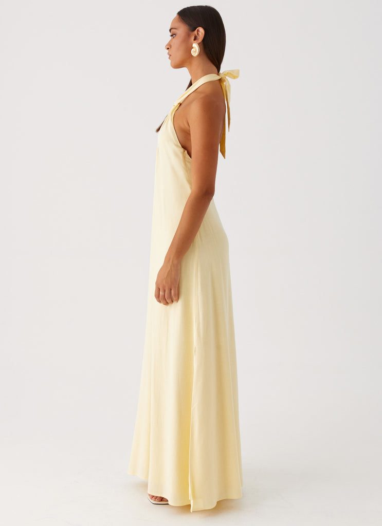 Collective Dress - Peppermayo Exclusive Golden Child Linen Maxi Dress - Yellow image 5