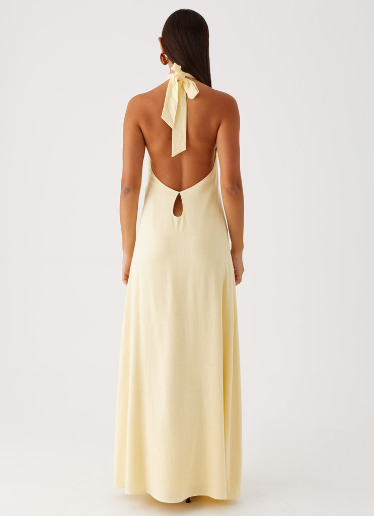 Collective Dress - Peppermayo Exclusive Golden Child Linen Maxi Dress - Yellow image 6