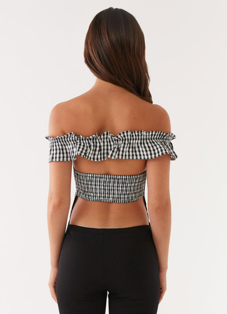 Collective Tops - Peppermayo Exclusive Gwyneth Top - Black Gingham fifth image
