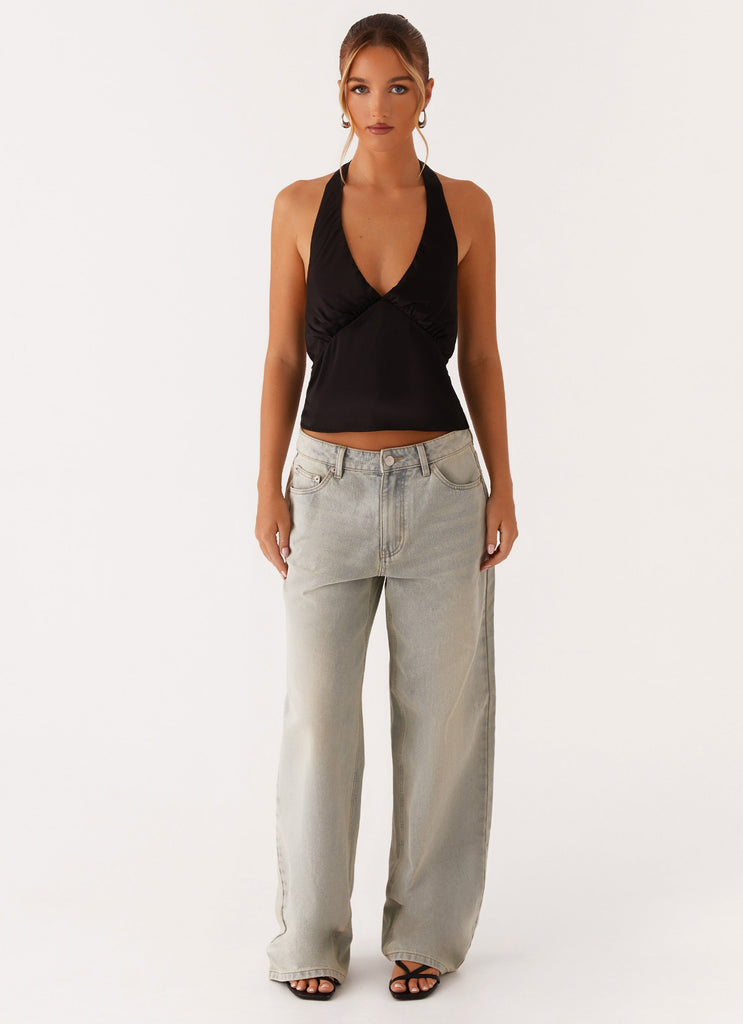 Collective Tops - Peppermayo Exclusive Heavy Hearted Top - Black fourth image