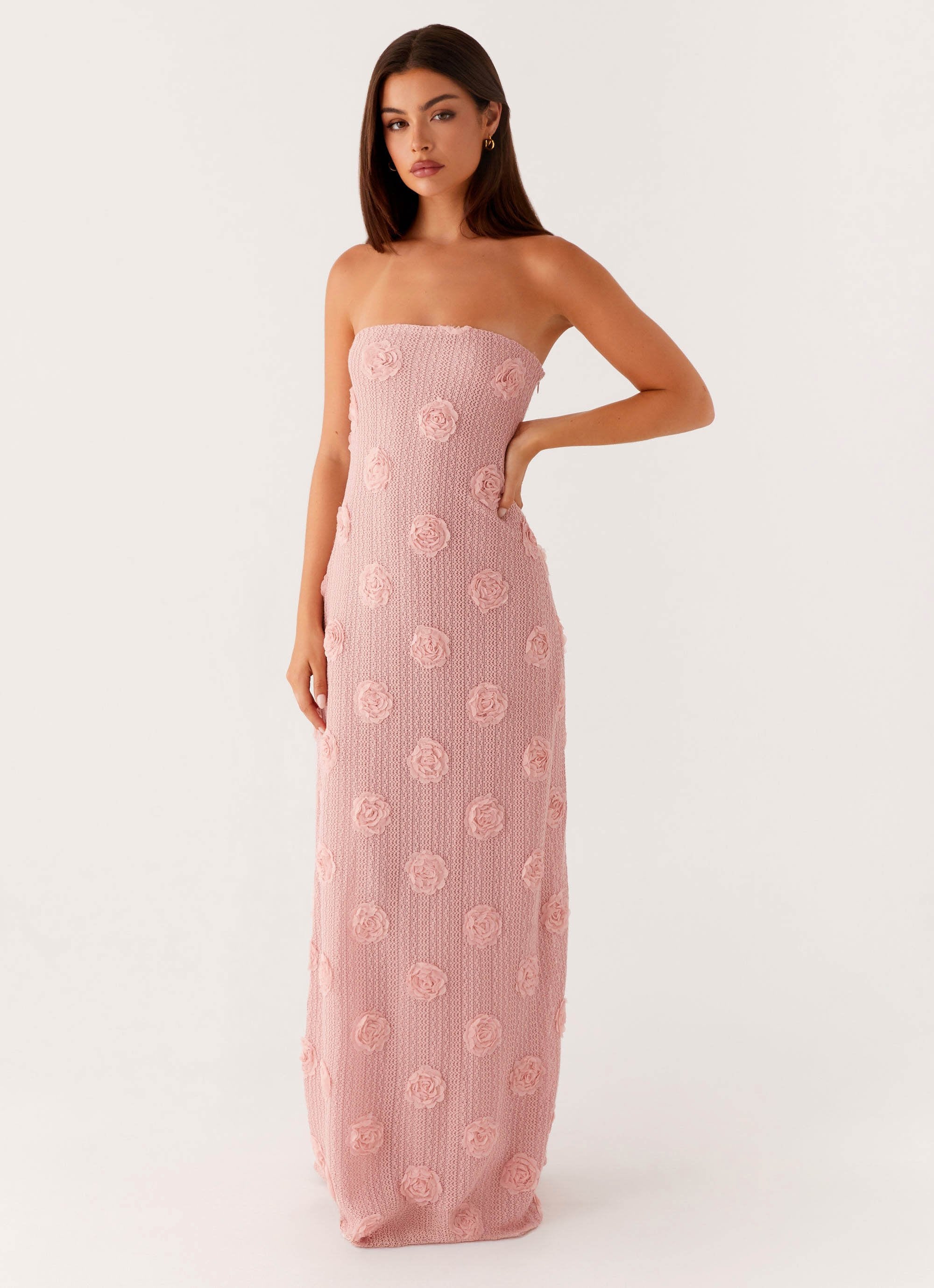peppermayo pink dress Holly Maxi Dress