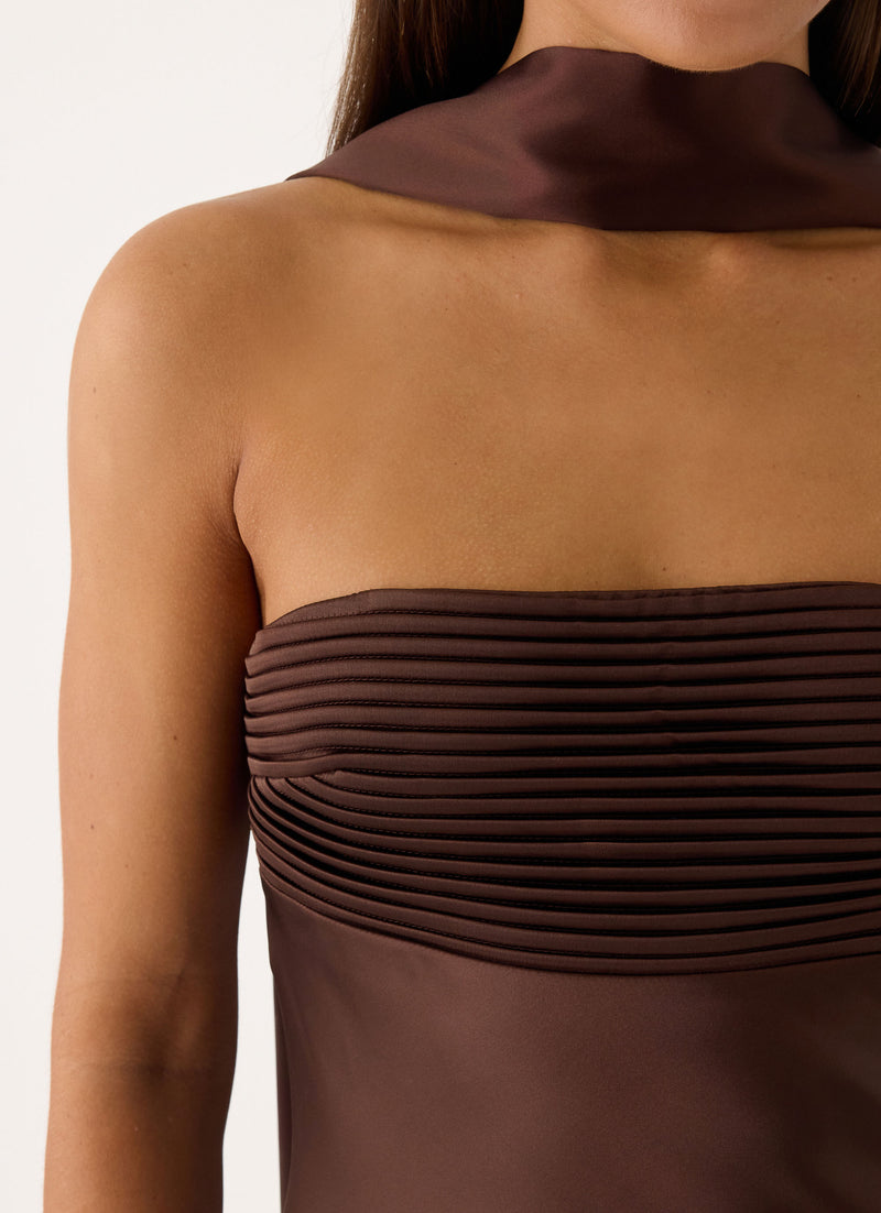 Hush Maxi Dress - Chocolate