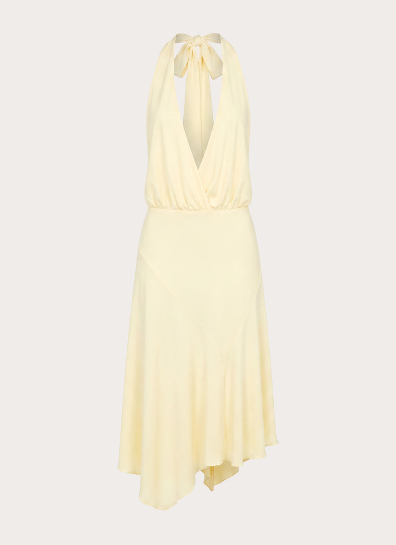 Ignite It Midi Dress - Lemon