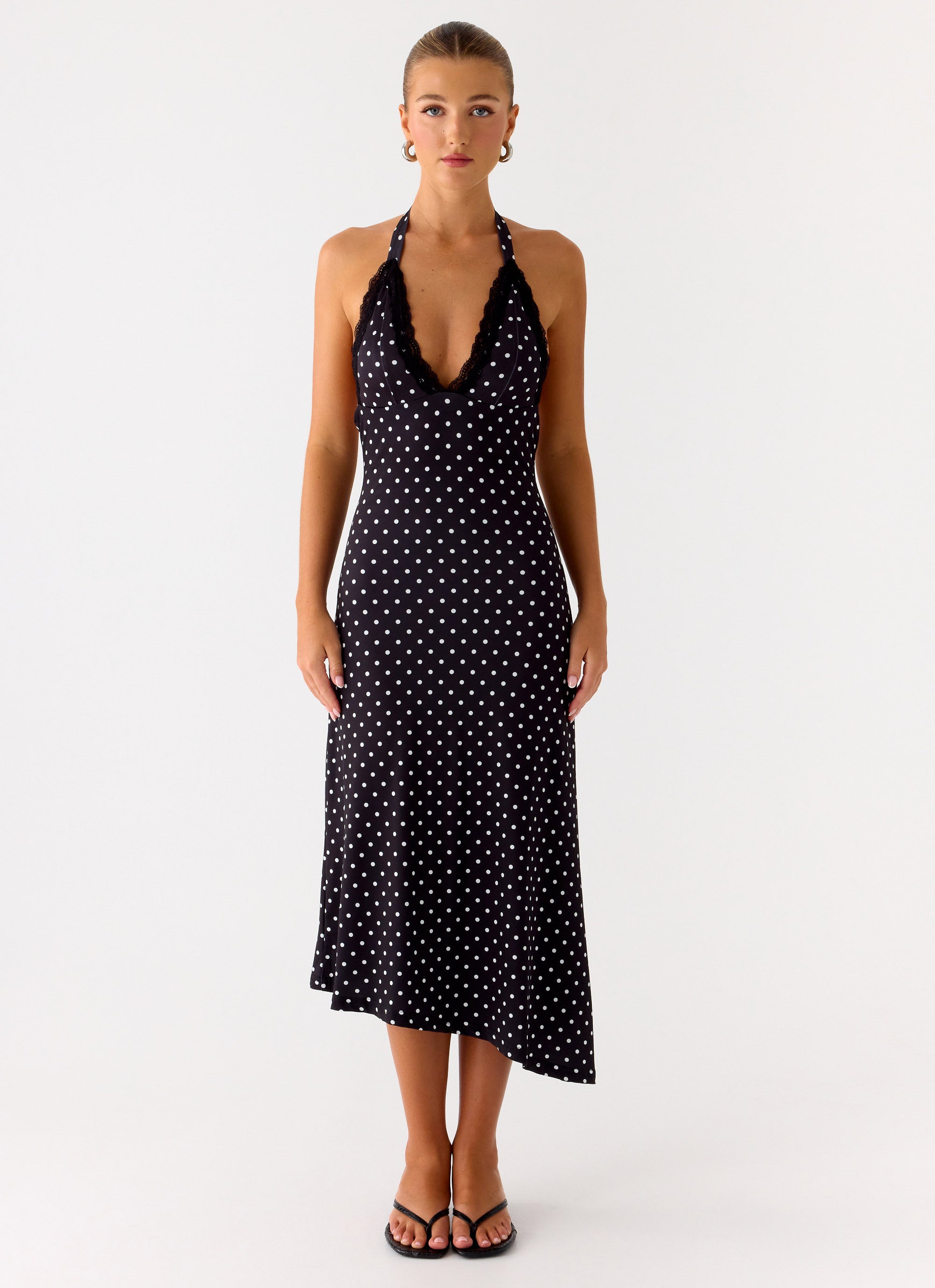 Illuminate Halter Midi Dress