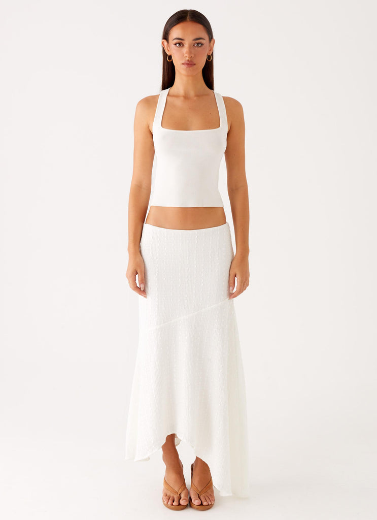 Collective Tops - Peppermayo Exclusive Johanna Knit Top - White third image