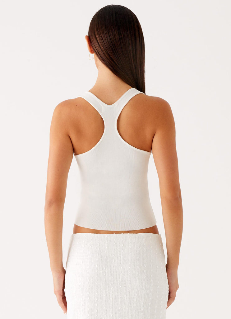 Collective Tops - Peppermayo Exclusive Johanna Knit Top - White fifth image