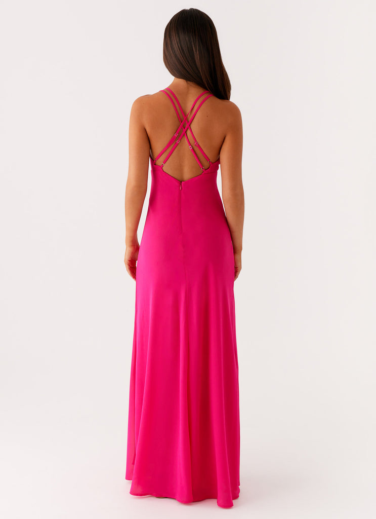 Collective Swimwear - Peppermayo Exclusive Kacia Maxi Dress - Fuchsia fourth image