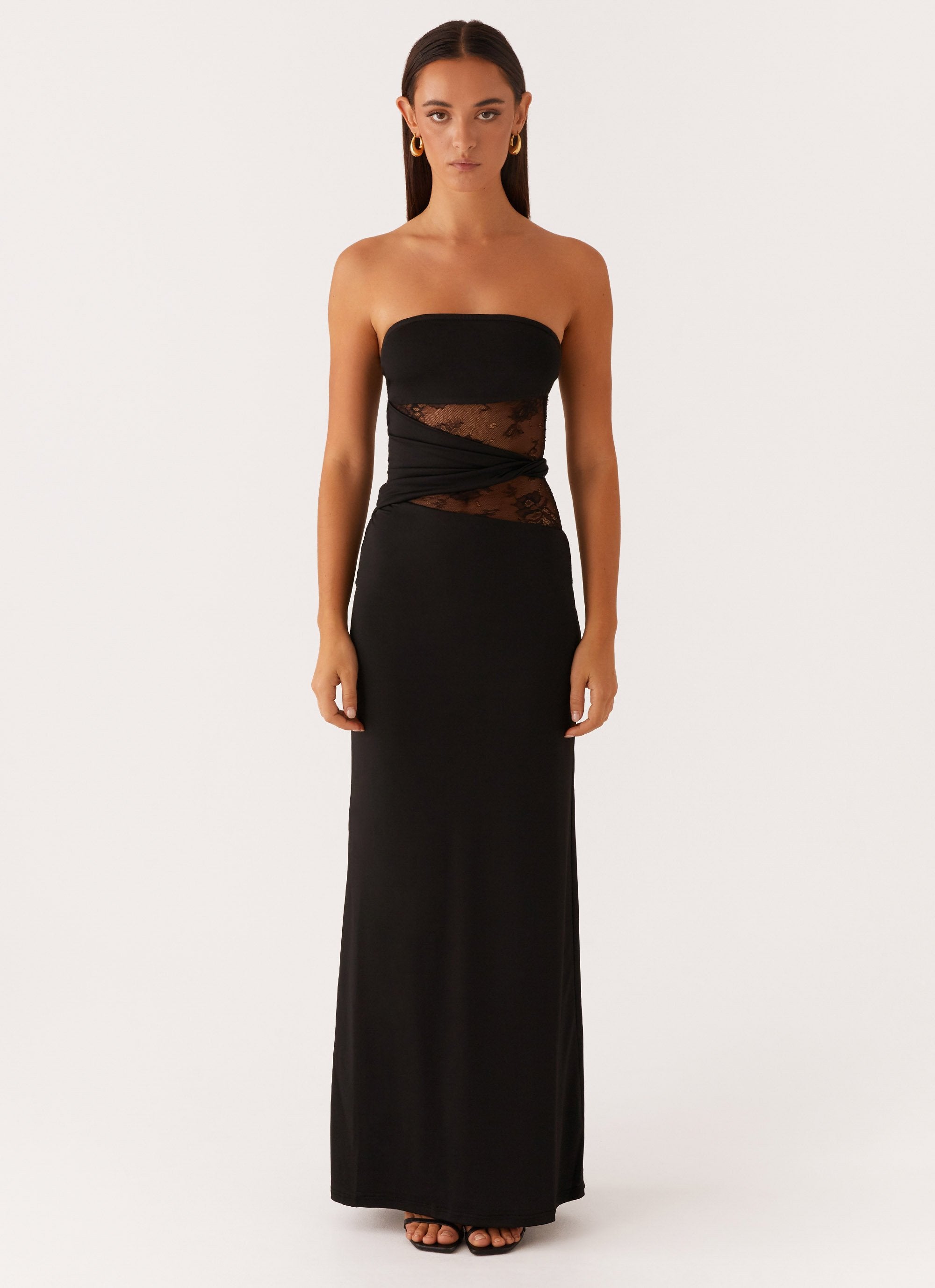 Karma Strapless Maxi Dress - Black Karma Strapless Maxi Dress - Black