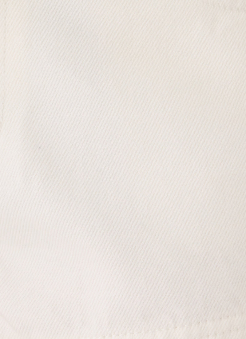 Karter Denim Low Rise Short - White