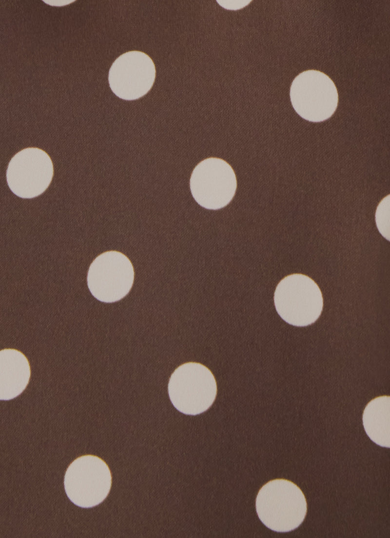 Klose Top - Brown Polka Dot