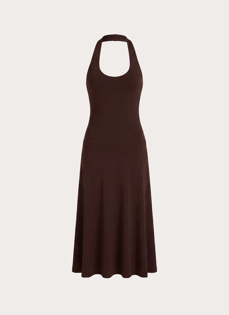 Klyne Midi Dress - Chocolate