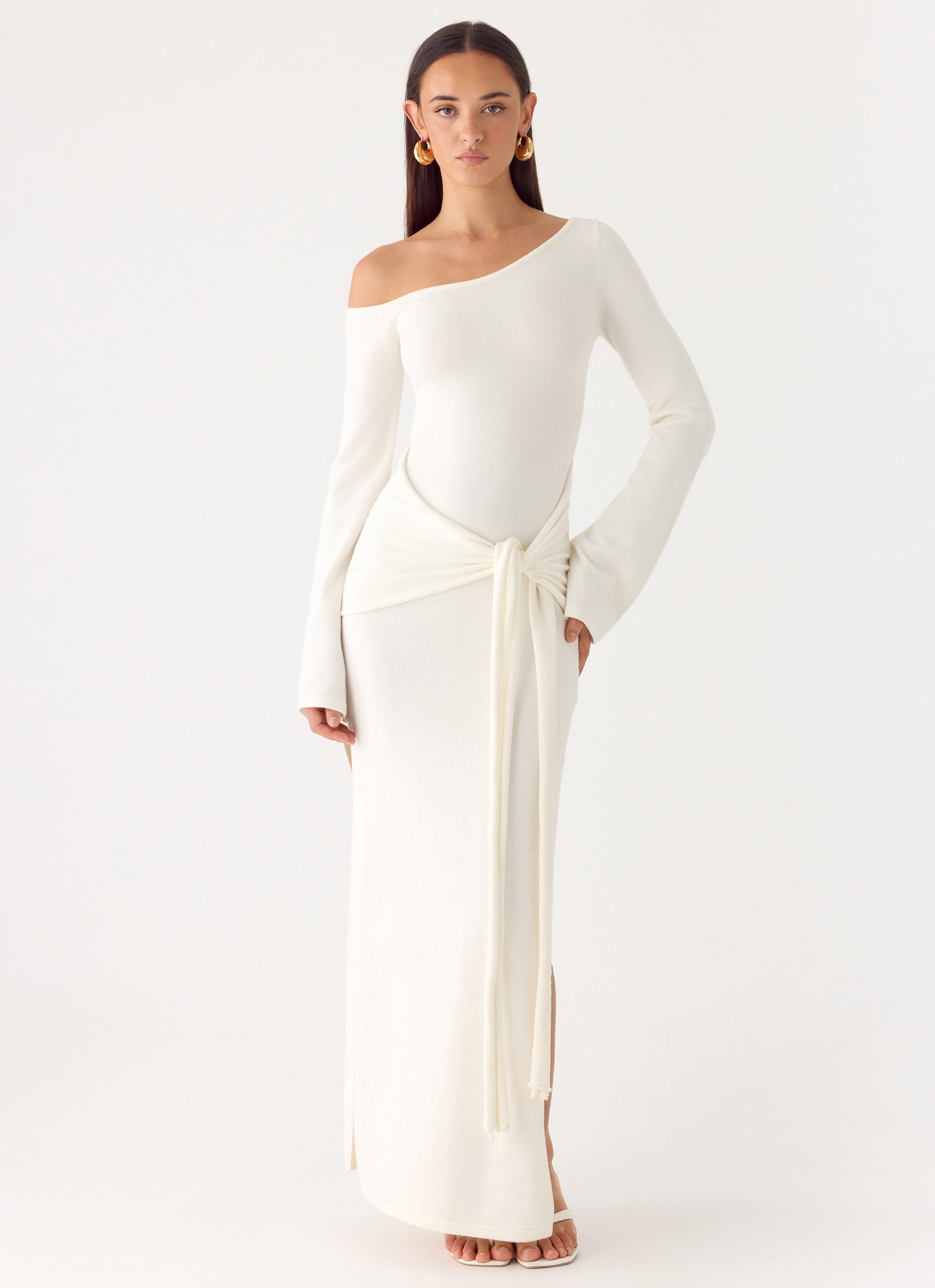 Kova Knit Maxi Dress - White Peppermayo Kova Knit Maxi Dress - White Peppermayo