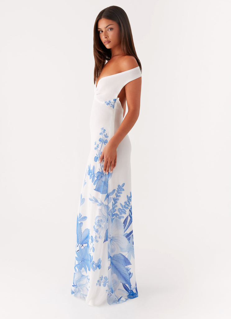 Peppermayo Exclusive Krissa Maxi Dress - Blue Floral - View 4 | Shop Formal Dress