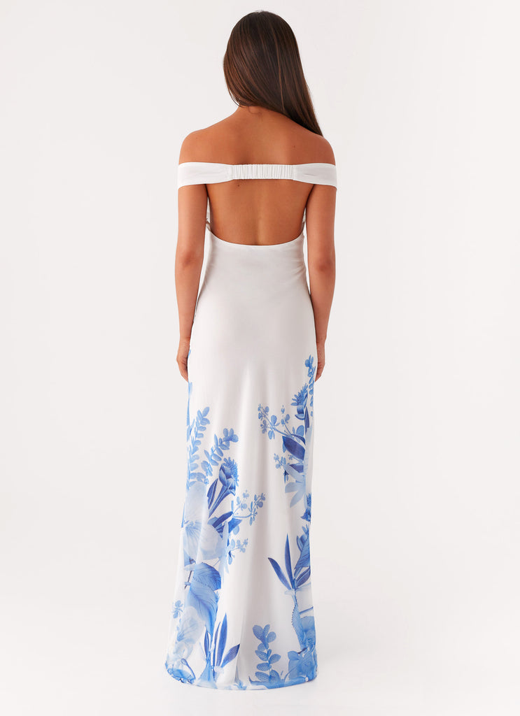 Peppermayo Exclusive Krissa Maxi Dress - Blue Floral - View 5 | Shop Formal Dress