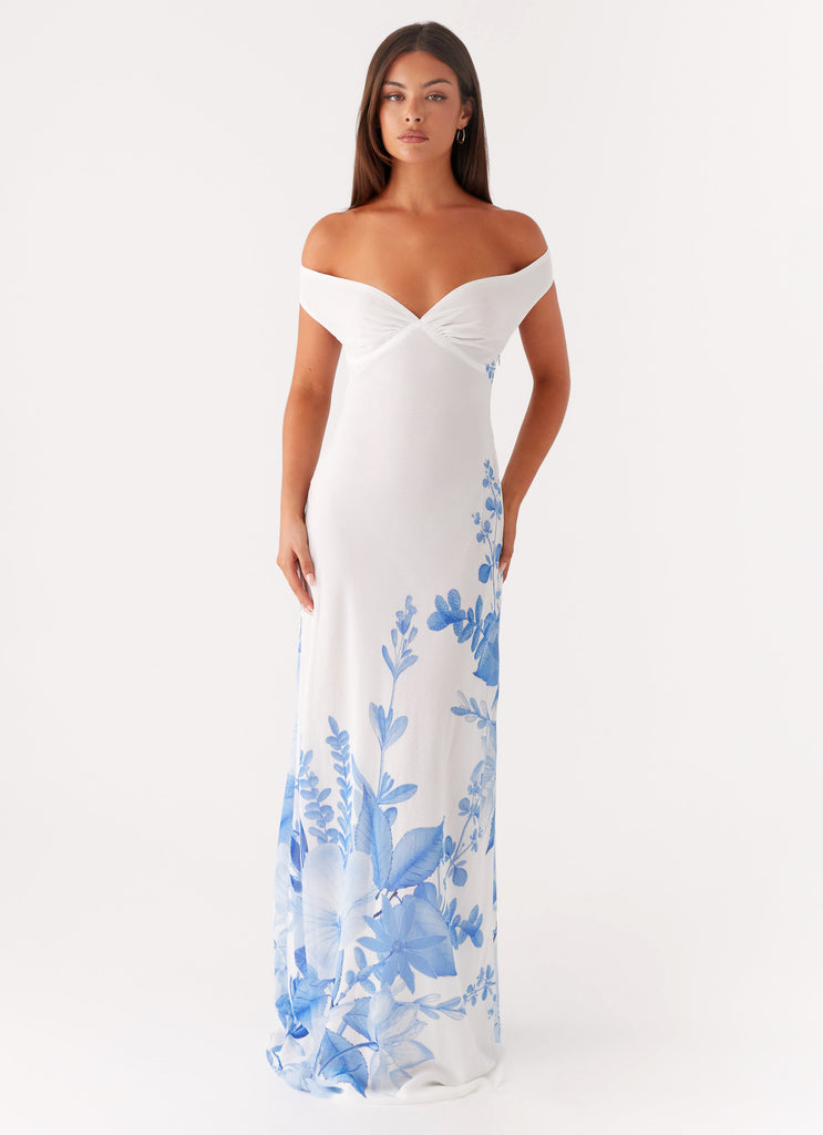 Peppermayo Exclusive Krissa Maxi Dress - Blue Floral - View 2 | Shop Formal Dress