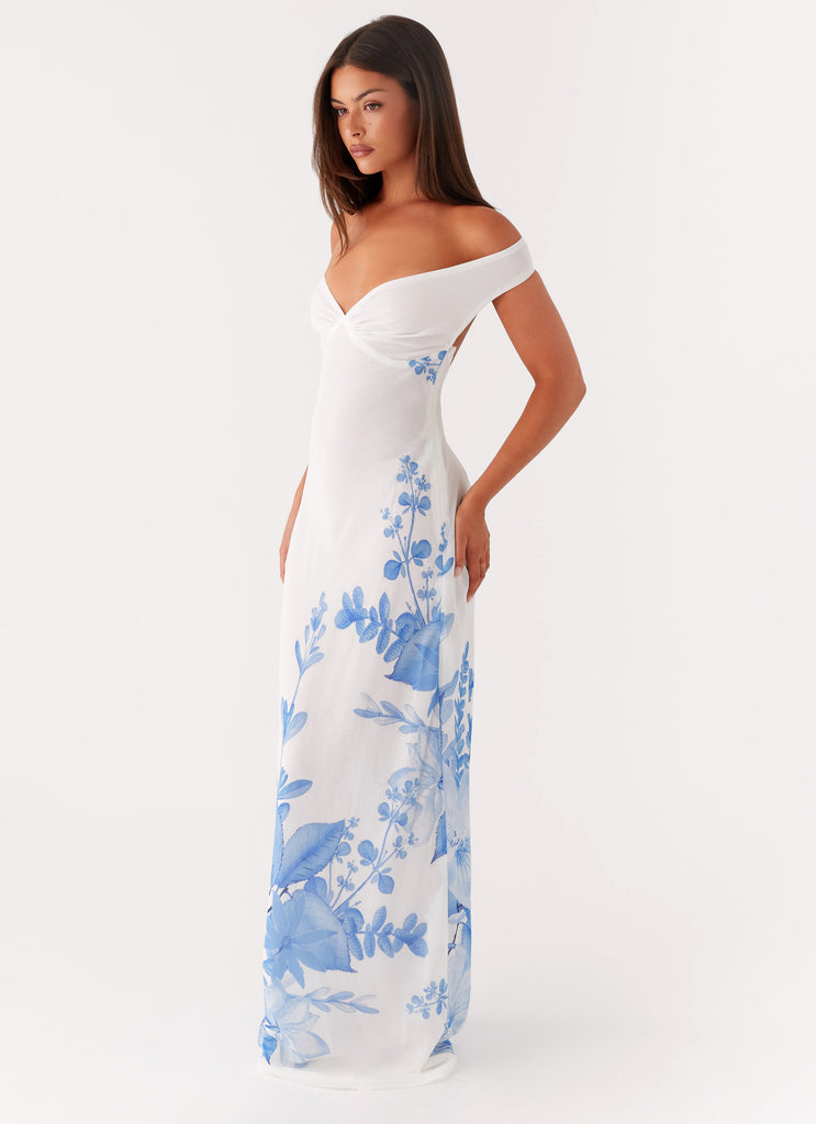 Peppermayo Exclusive Krissa Maxi Dress - Blue Floral - View 6 | Shop Formal Dress