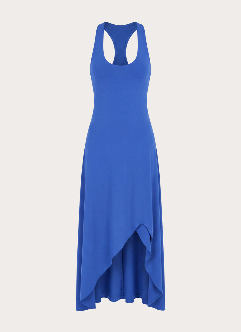 Kyrra Asymmetrical Midi Dress - Electric Cobalt