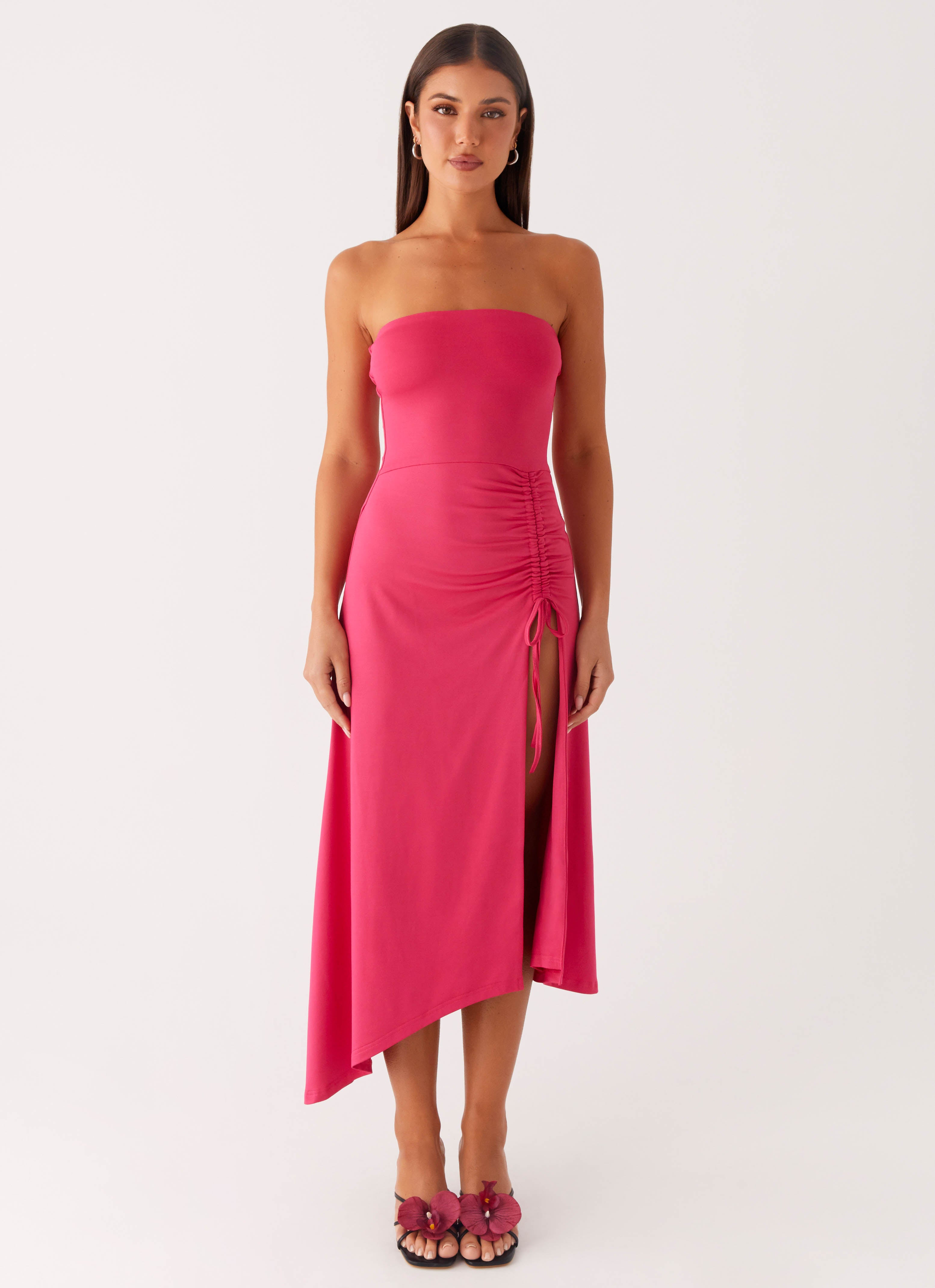 Laoise Midi Dress - Hot Pink Peppermayo Laoise Midi Dress - Hot Pink Peppermayo