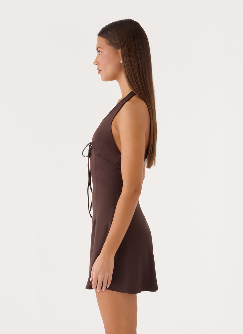 Last Night Mini Dress - Chocolate