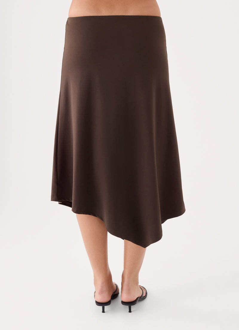Lennox Midi Skirt - Chocolate