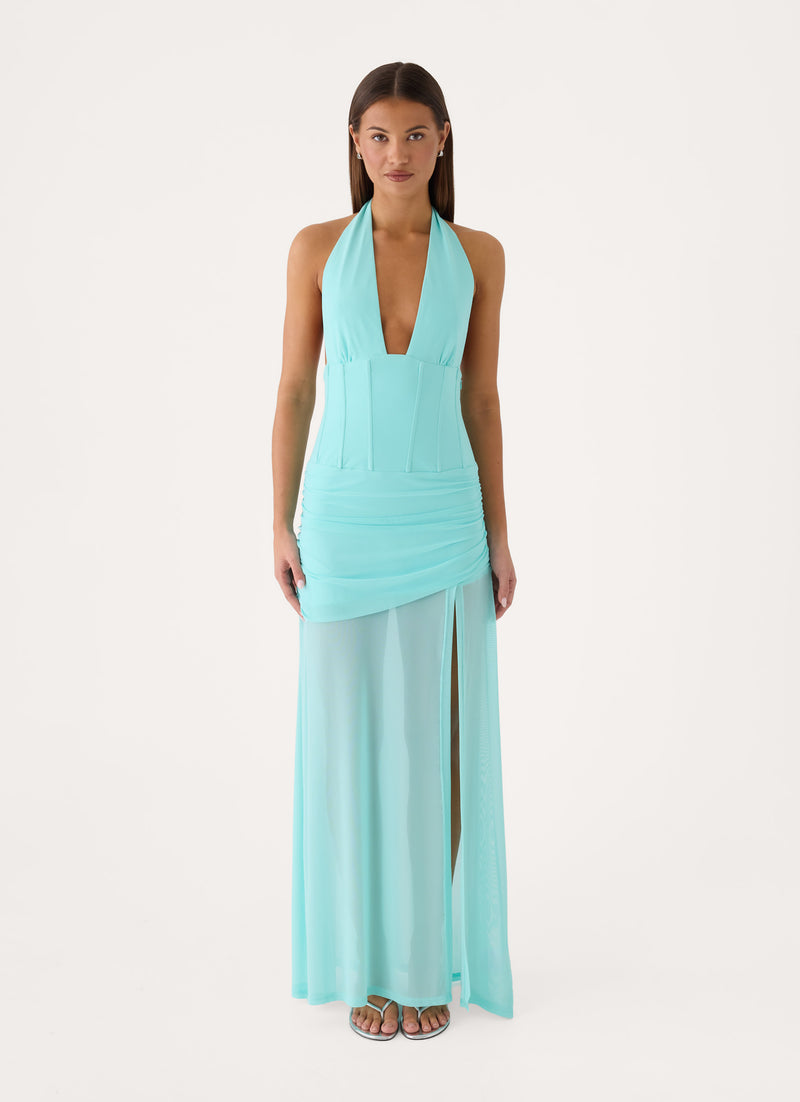 Lia Maxi Dress - Aqua