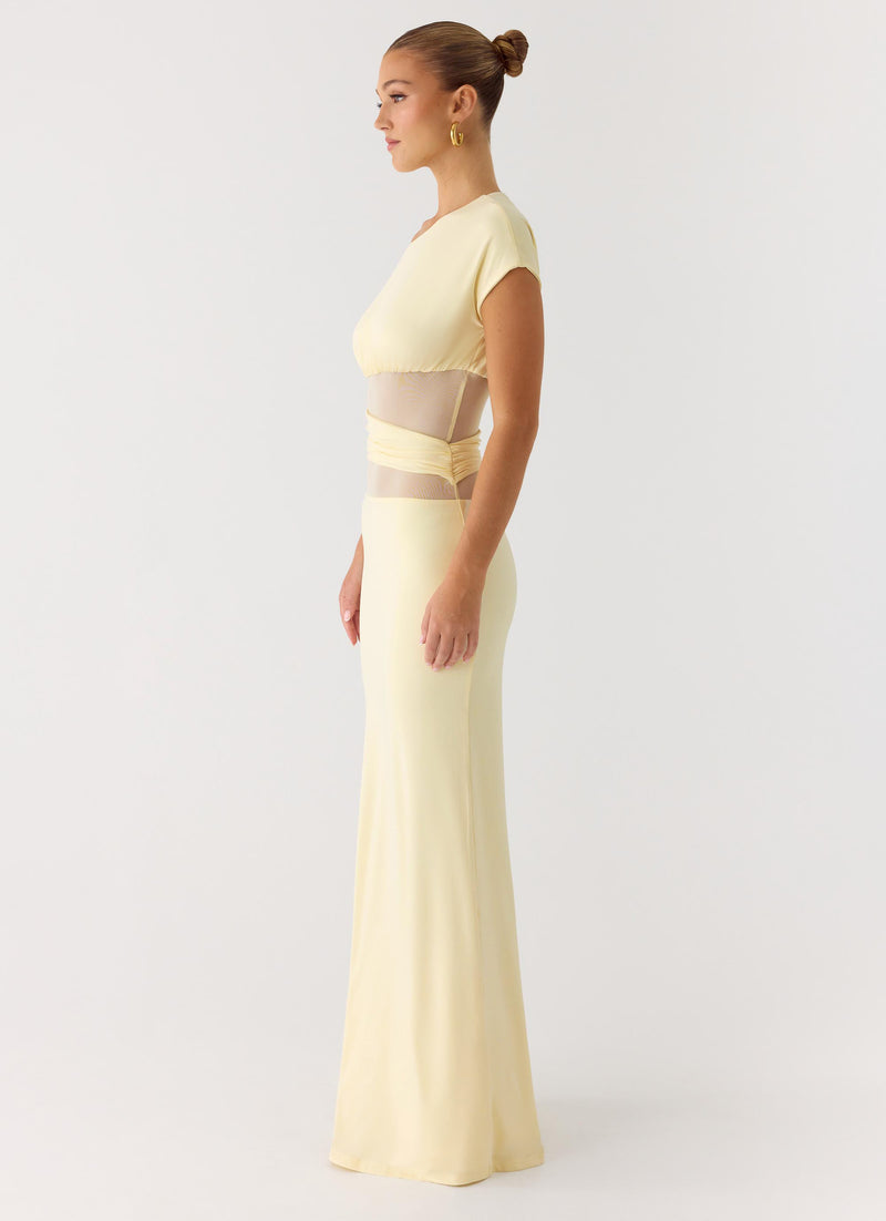 Like Honey Maxi Dress - Butter Yellow