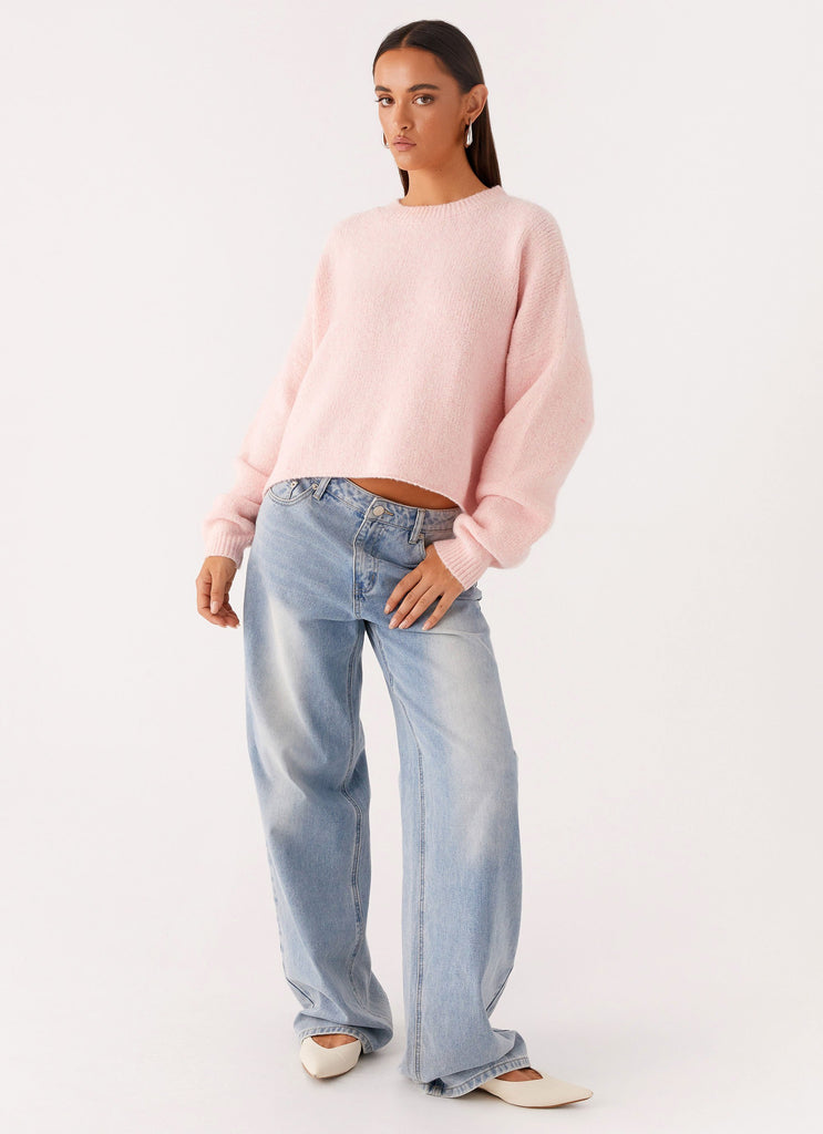 Collective Tops - Peppermayo Exclusive Lilah Knit Jumper - Pink featured image