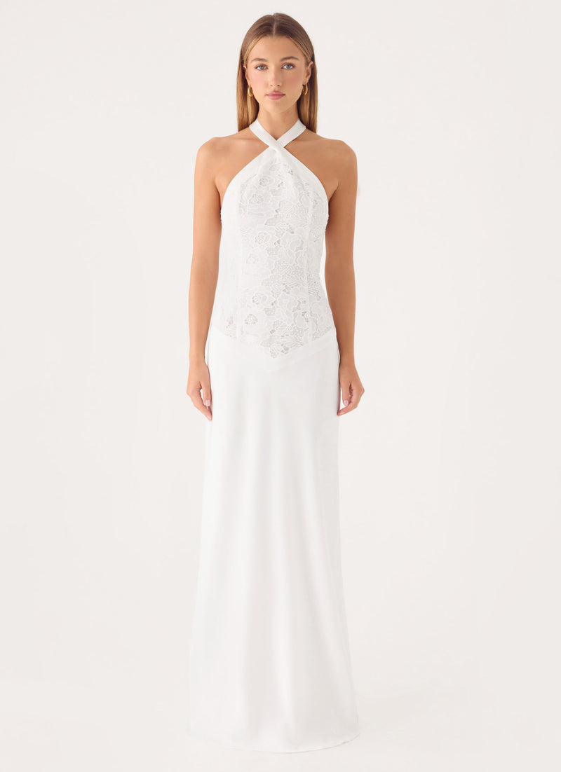 Lilas Maxi Dress - White