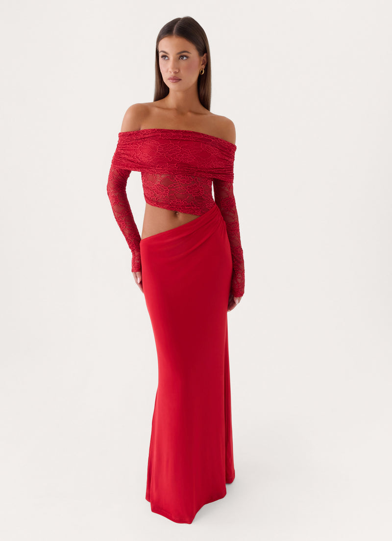 Linna Maxi Dress - Red