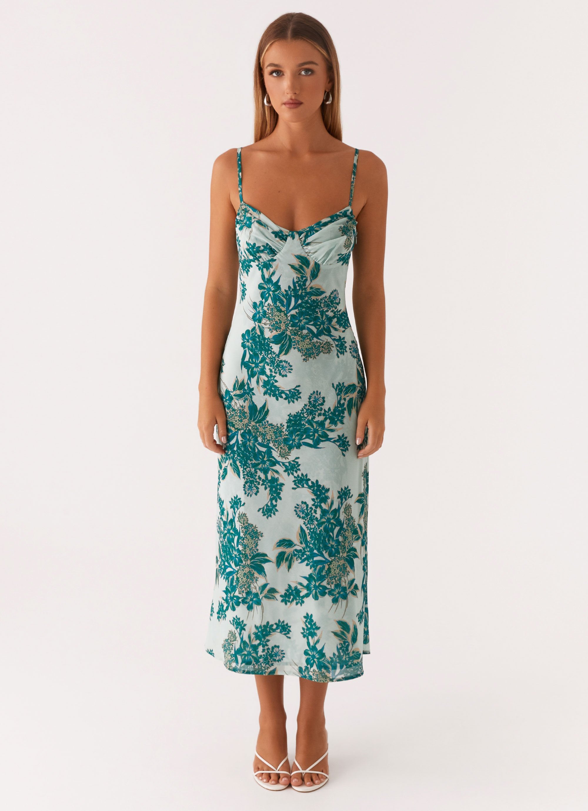 Love Song Midi Dress - Cloud Nine Floral Peppermayo Love Song Midi Dress - Cloud Nine Floral Peppermayo