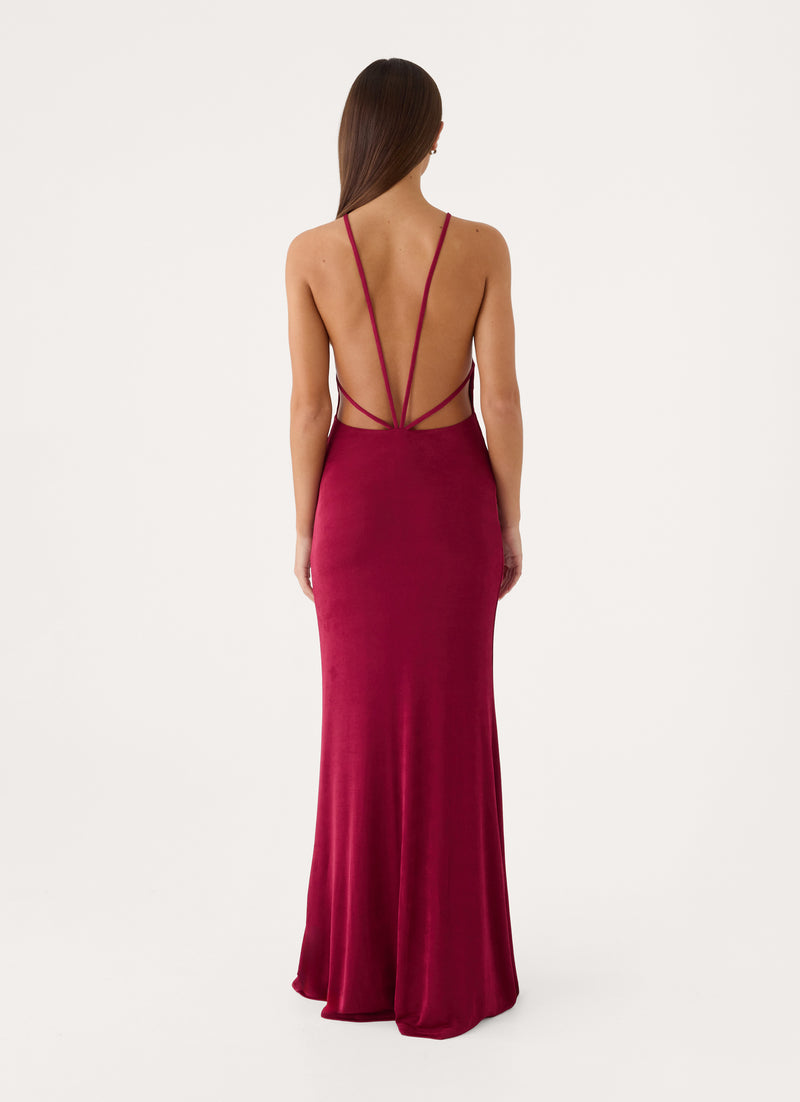 Lovely Rita Maxi Dress - Sangria