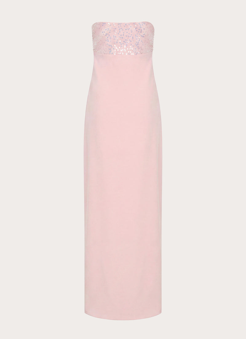 Lucienne Strapless Maxi Dress - Pink