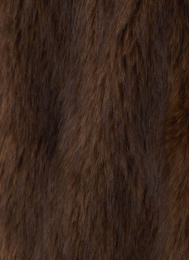 Lunaria Faux Fur Jacket - Brown