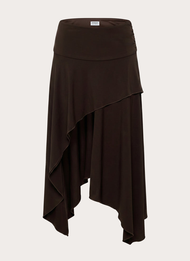 Lycia Midi Skirt - Chocolate