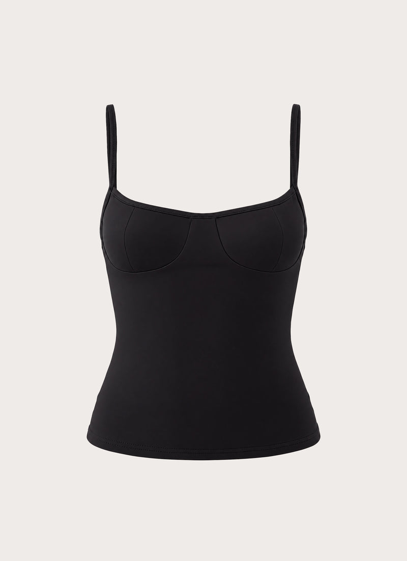 Madelyne Jersey Top - Black
