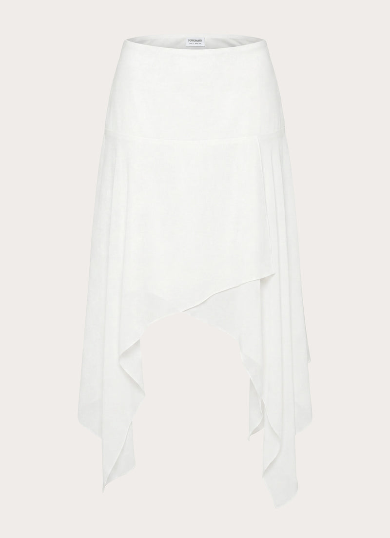 Madi Midi Skirt - White