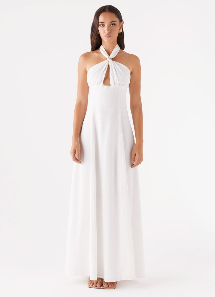 Peppermayo Exclusive Maison Linen Maxi Dress - White - Image 4