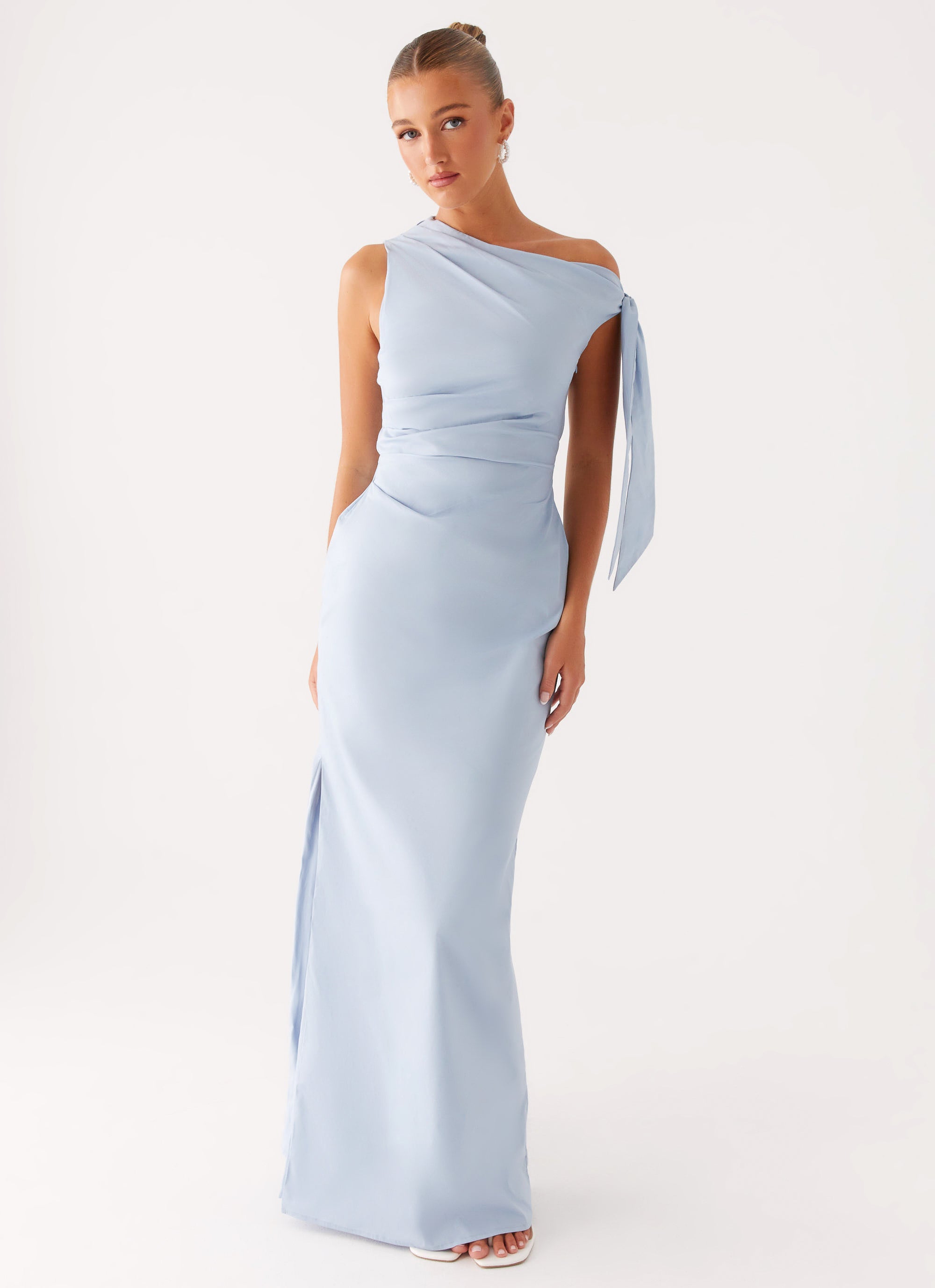 marella maxi dress Marella | Woman - Ruffle dress with a fabric flower - Turquoise