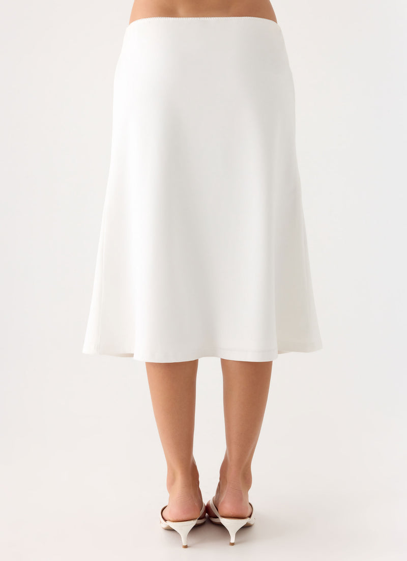 Marquas Midi Skirt - White